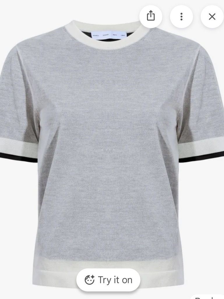 Proenza Schouler Powell Sheer Knit Layered Top